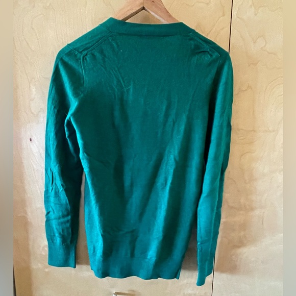 JCrew bright green merino wool cardigan - Picture 6 of 6